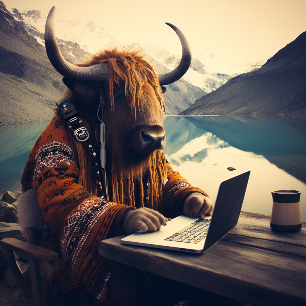 Image of yak coding